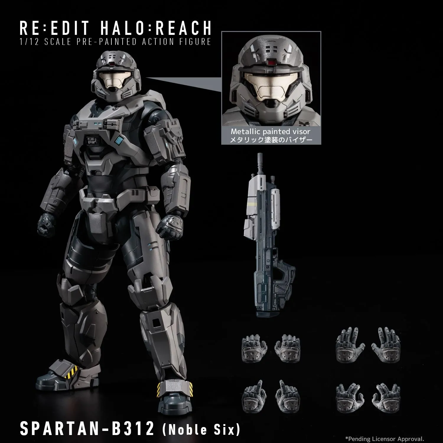 1000Toys - Re:Edit Halo Reach - Spartan B312 (Noble Six) 1/12 Scale Figure