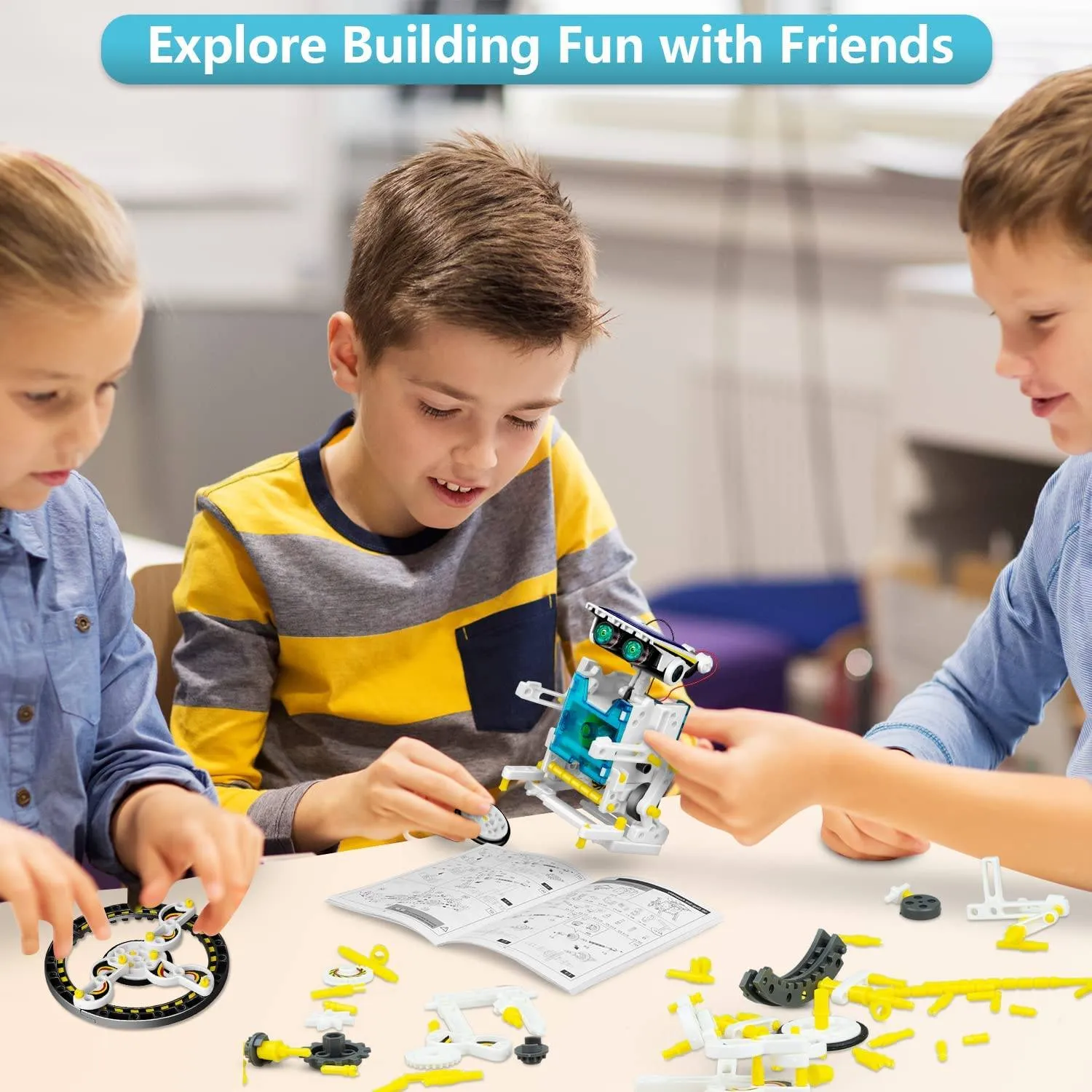 13-in-1 Solar Powered Robot Toy for Kids