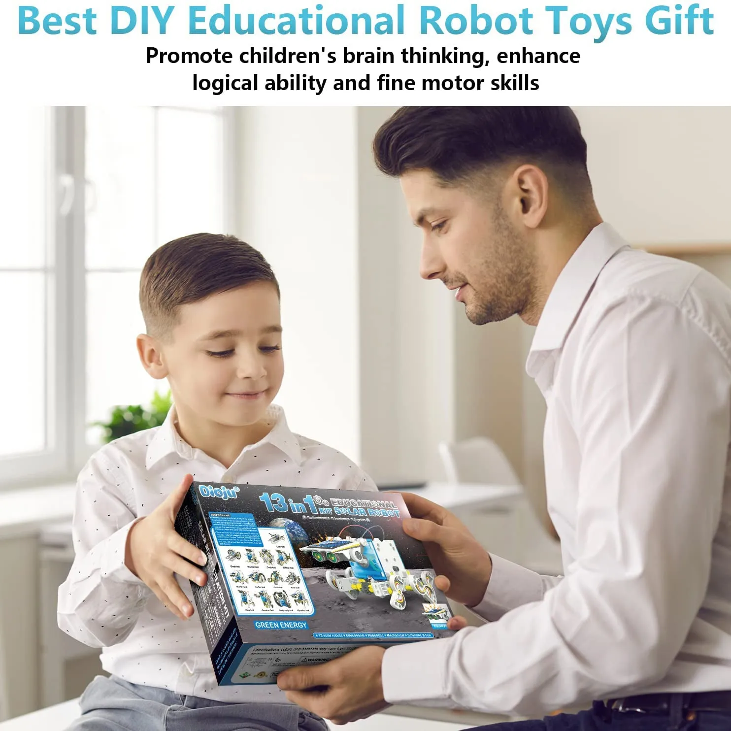 13-in-1 Solar Powered Robot Toy for Kids