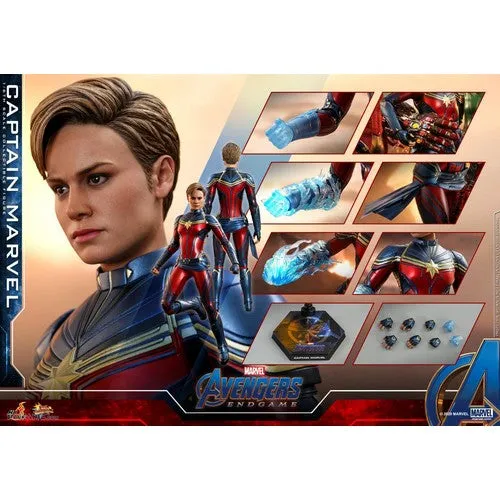 1:6 Avengers 4 : Endgame - Captain Marvel A.K.A Carol Danvers Brie Larson Figure MMS575 Hot Toys