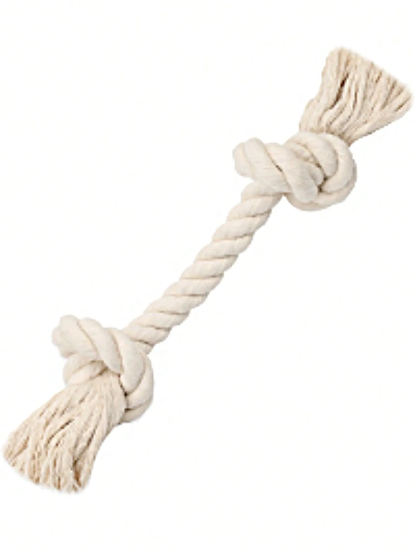 1pc Colorful Braided Double-Head Rope Chew Tug Toy For Interactive Pulling Game For Small Dogs And Puppies, Random Color