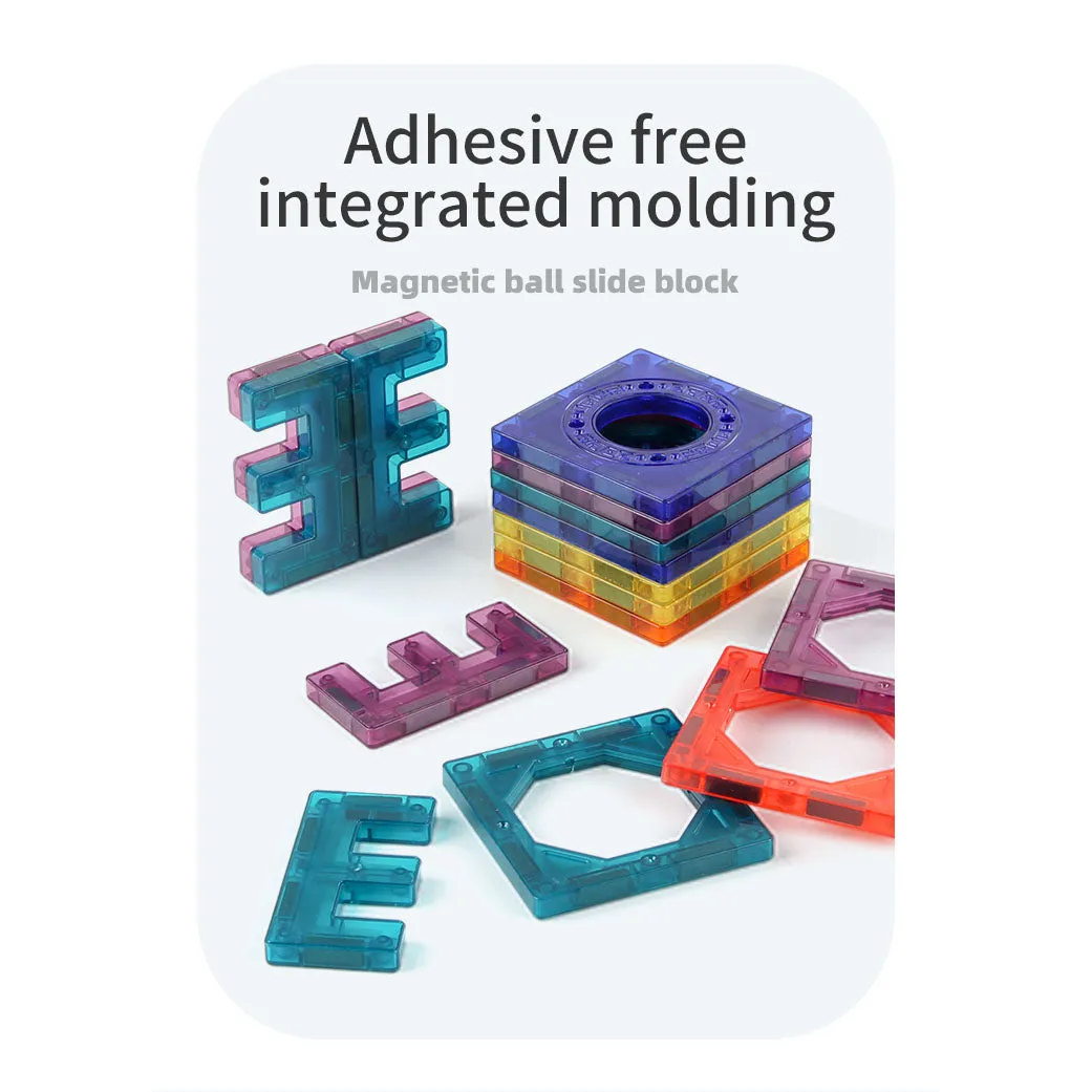 262Pcs Magnetic Tiles Marble Run STEM Building Toys
