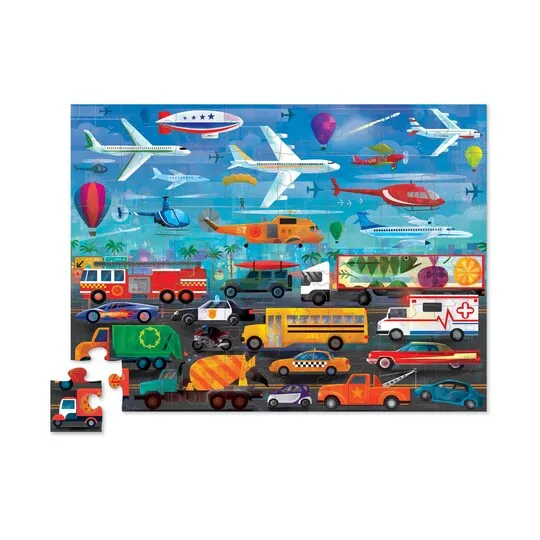 ABOVE AND BELOW 48 PIECE PUZZLE - THINGS THAT GO