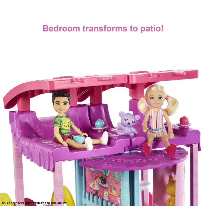 Barbie Doll House, Chelsea Playhouse with Pets & Accessories