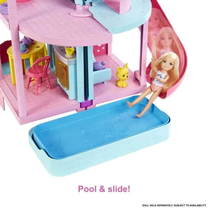Barbie Doll House, Chelsea Playhouse with Pets & Accessories
