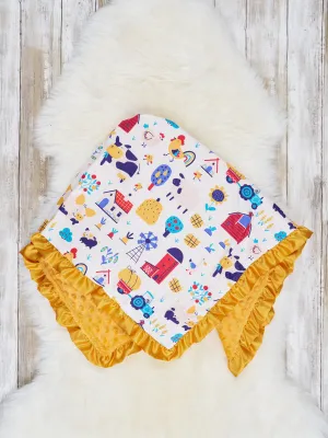 Barn Buddies Minky Blanket