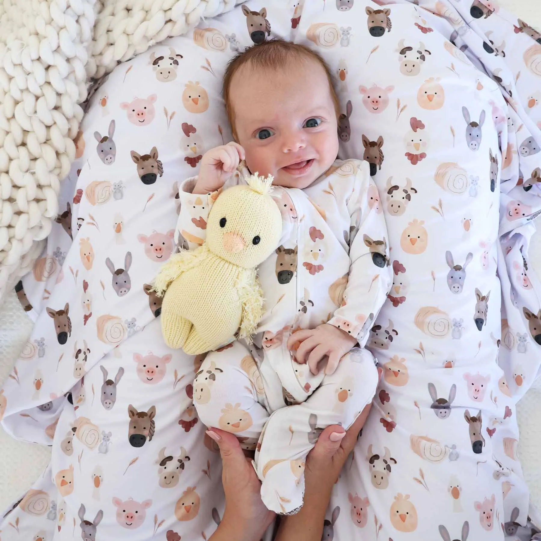 Barnyard Buddies Oversized Swaddle Blanket