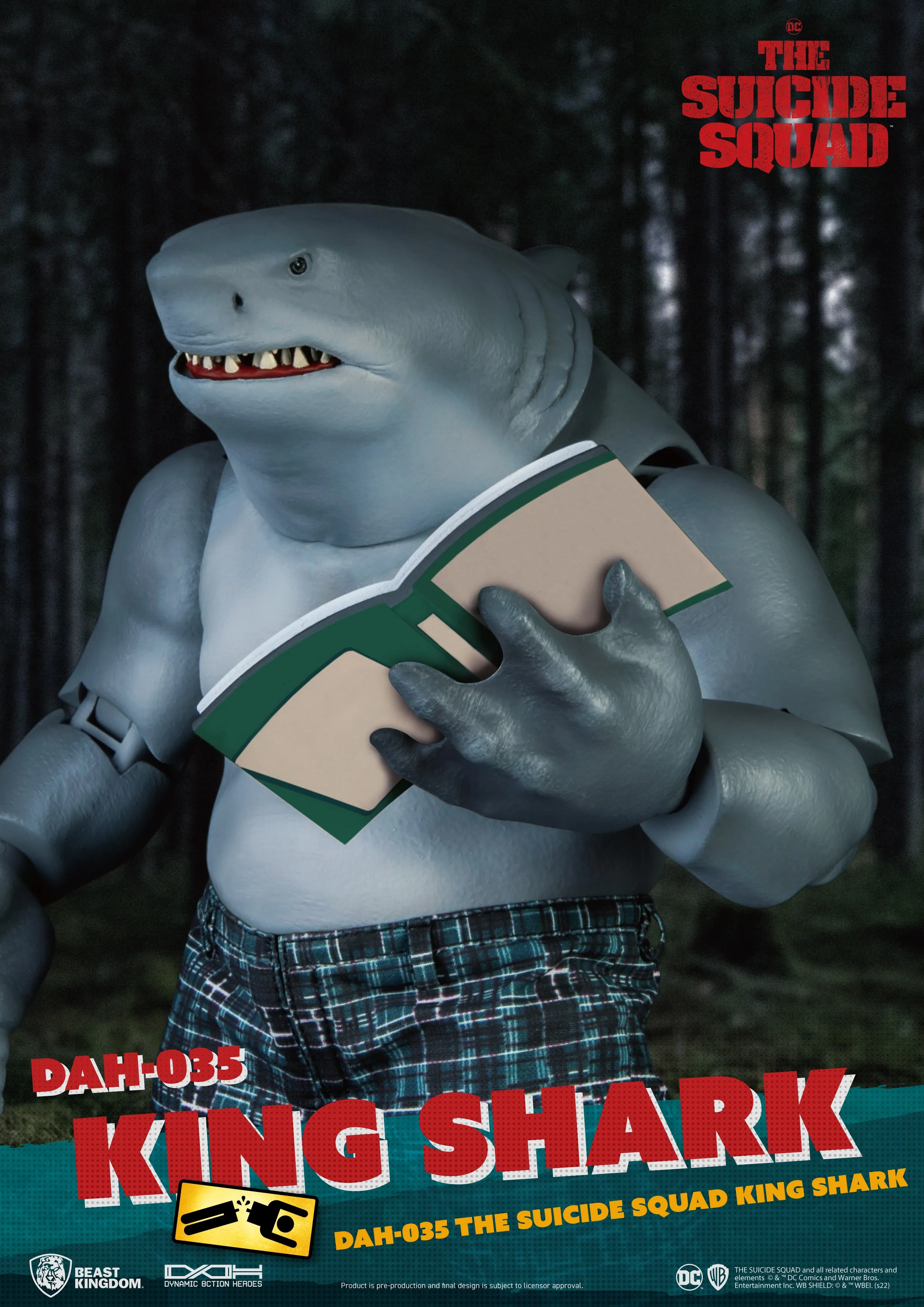 Beast Kingdom DAH-035 DC: The Suicide Squad King Shark Nanaue 1:9 Scale Dynamic 8ction Heroes Action Figure