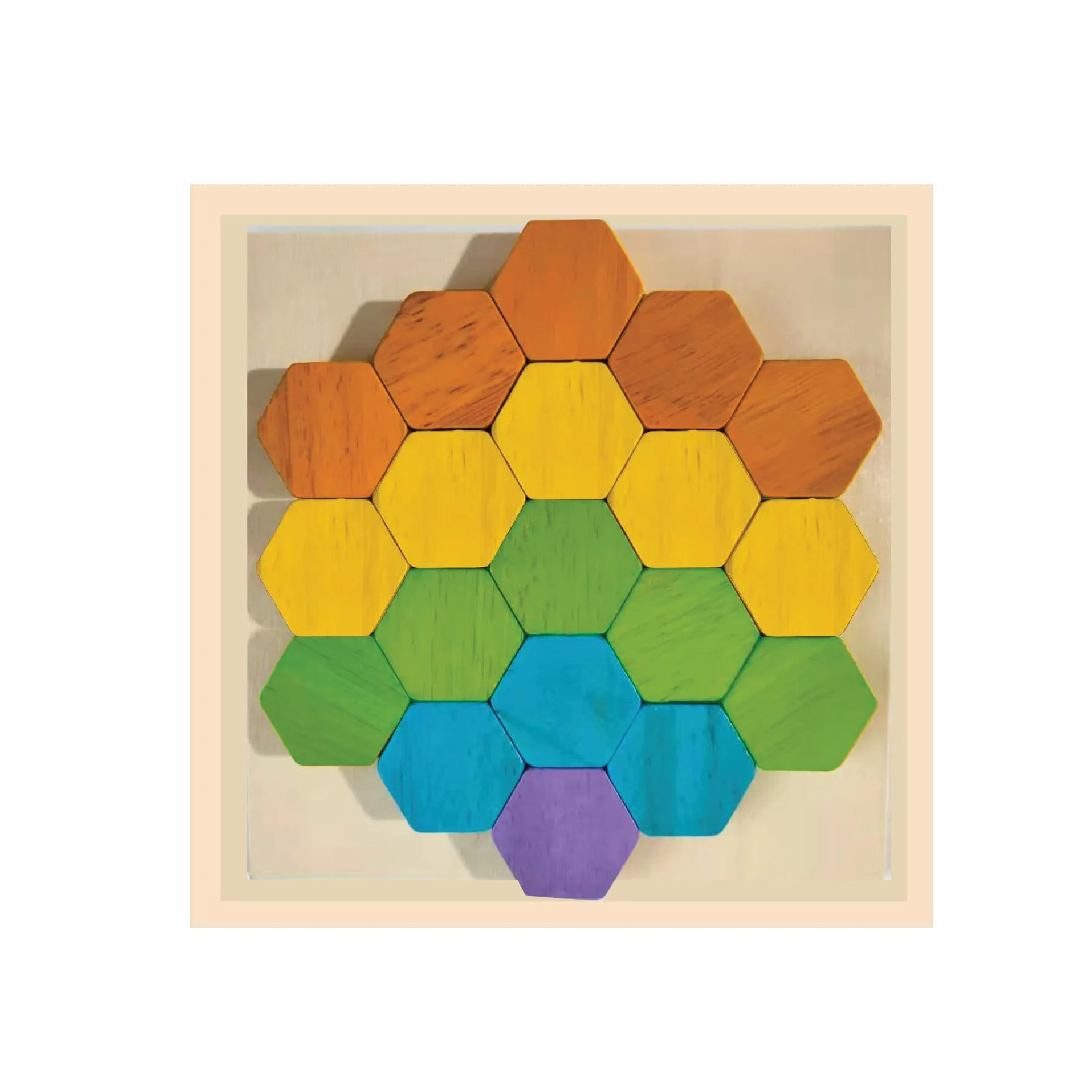 BeginAgain Hexagon Matching Puzzle