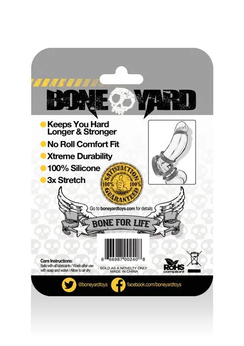 Boneyard Silicone Ring 40mm Grey