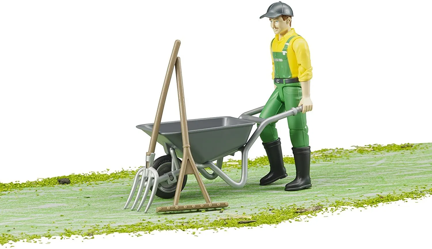 Bruder Farmer Action Figure with Farm Accessories Set