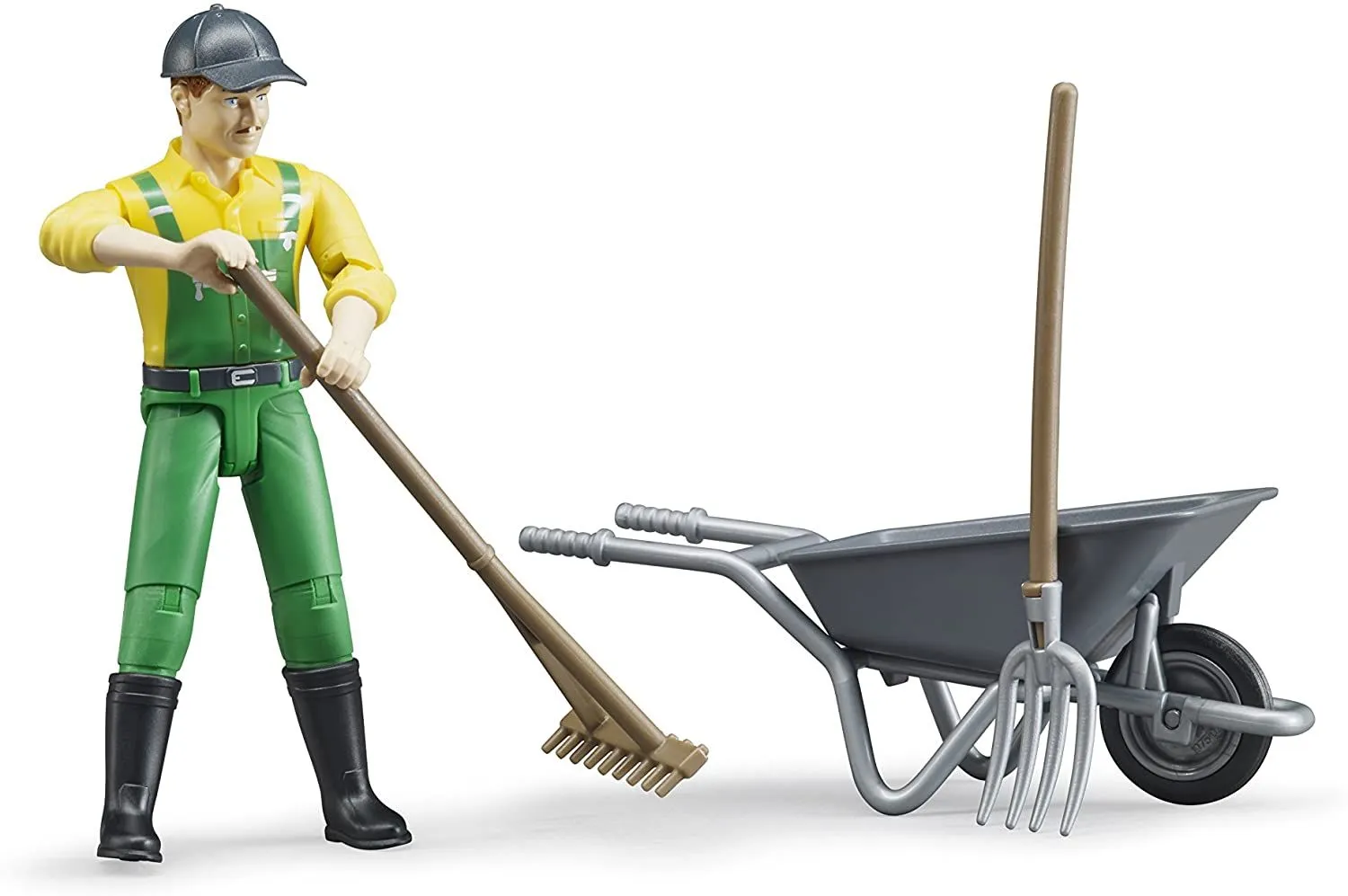Bruder Farmer Action Figure with Farm Accessories Set