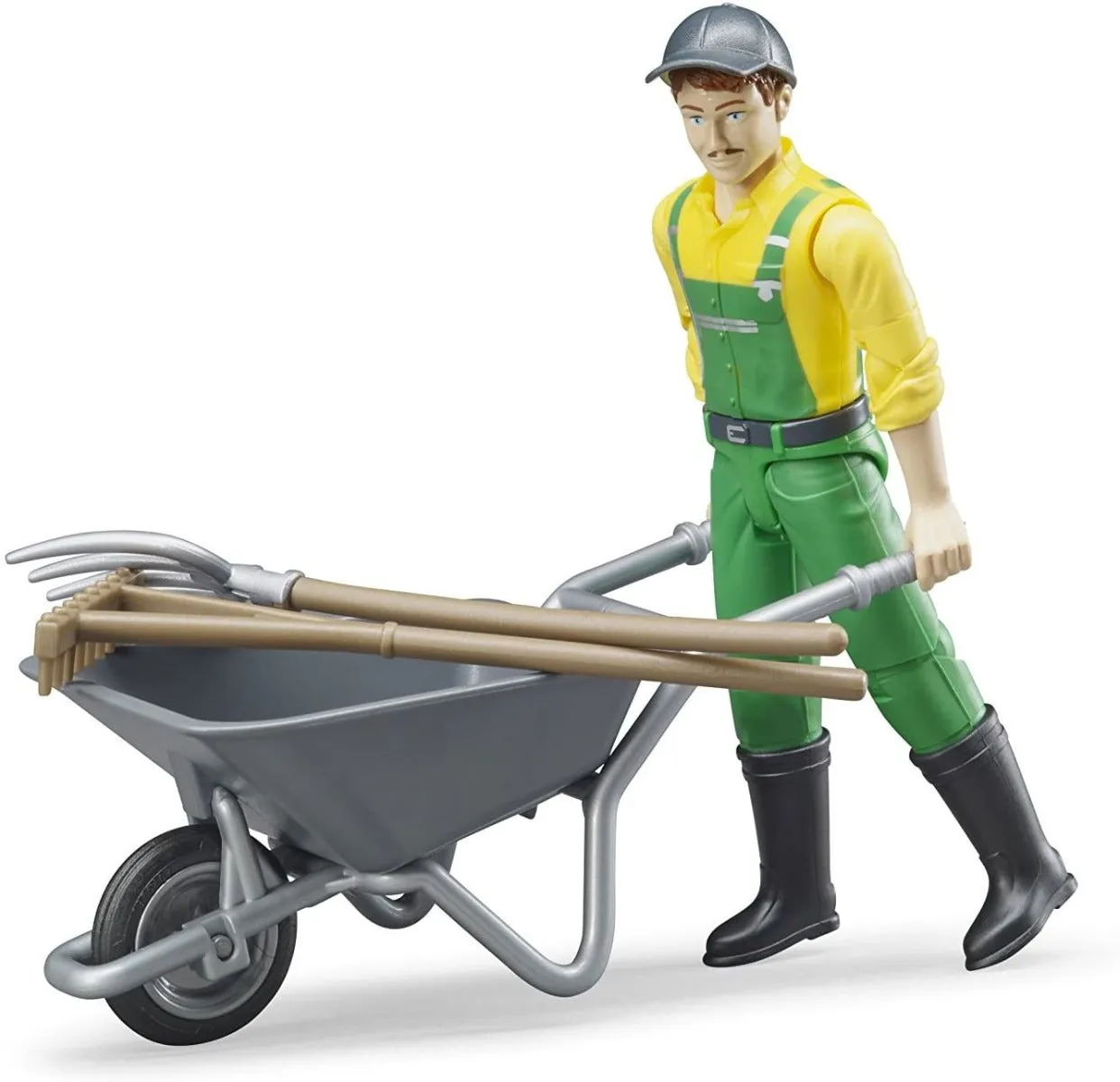 Bruder Farmer Action Figure with Farm Accessories Set