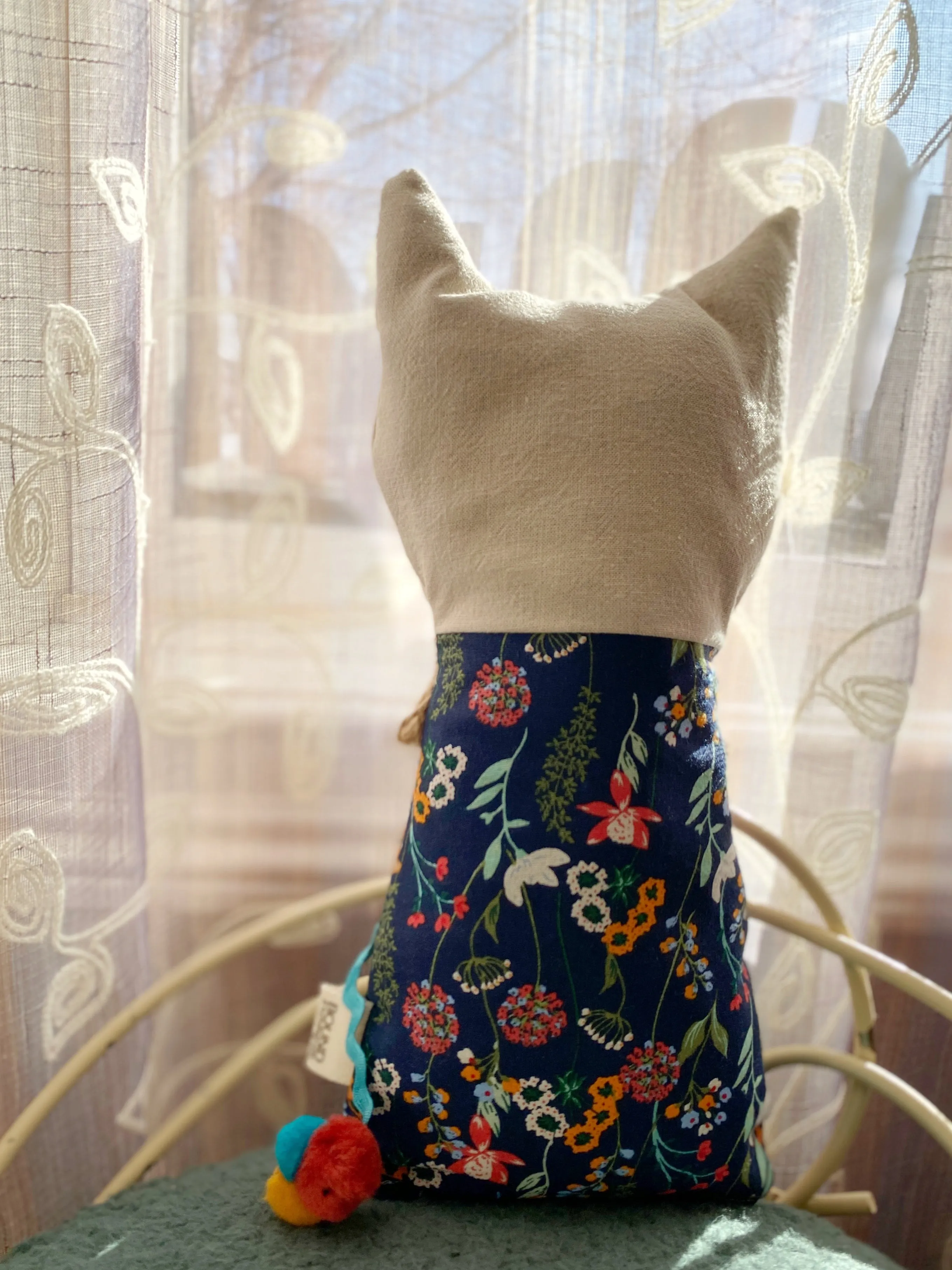 Creative Cuddles, Kitty Cat Animal for Kids, Eco-Friendly, Children's Sensory Stuffed Animal, Upcycled Stuffed Play Kitten for Kids