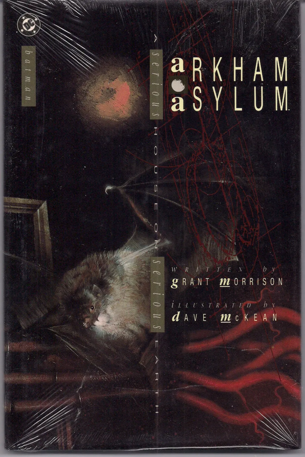 DC Comics Arkham Asylum BATMAN Hardcover 1st Ptinting Like New Still Sealed GOTHAM City Joker Grant Morrison Dave McKean Bob Kane