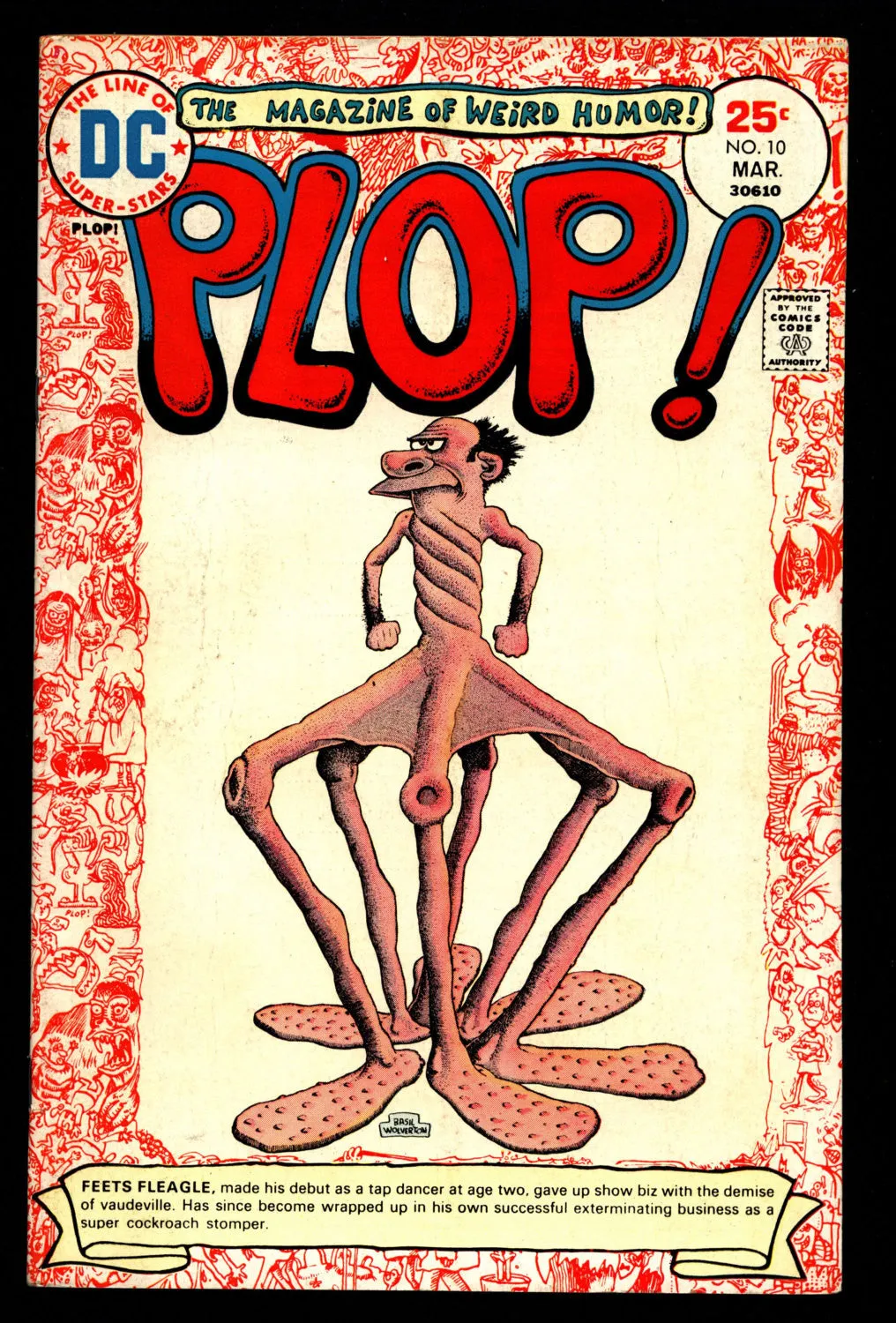 DC Comics PLOP! #10 Basil Wolverton Sergio Aragonés Wally Wood Weird Humor Parody
