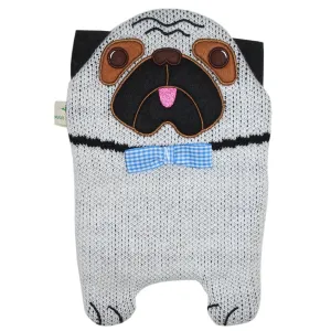 Eco Hot Water Bottle Junior Comfort  with Cover, Pug Dog