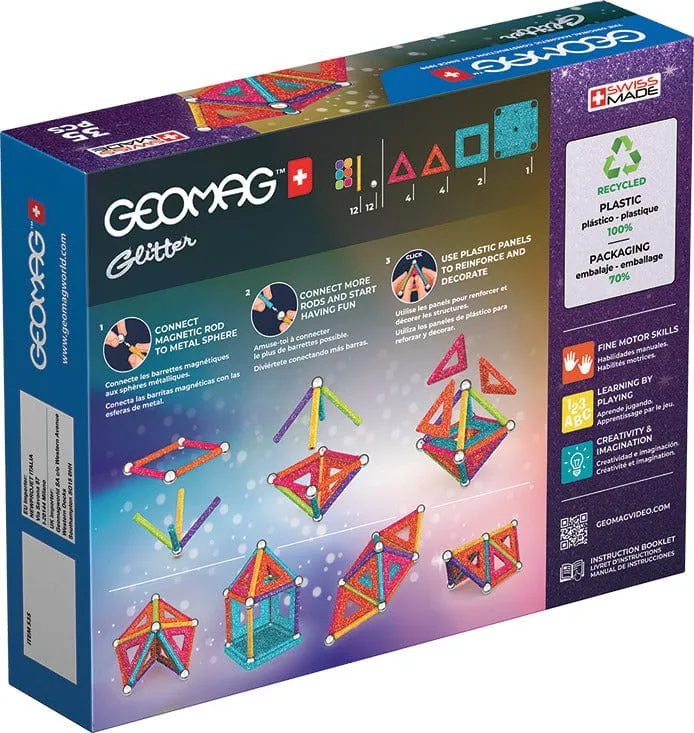 Geomag Glitter Panels Recycled 35 pc