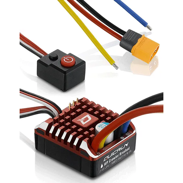 Hobbywing QuicRun Waterproof 1080 Brushed Crawling ESC (2-3S)