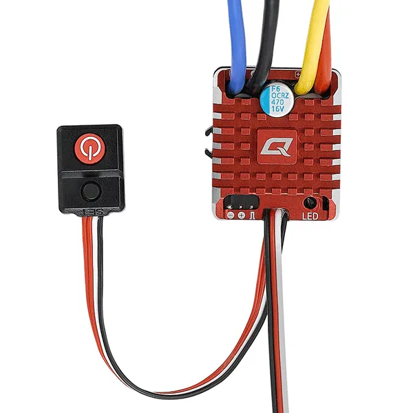 Hobbywing QuicRun Waterproof 1080 Brushed Crawling ESC (2-3S)