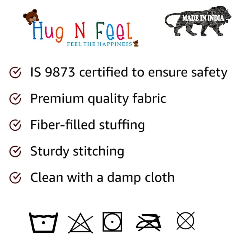 Hug N Feel 2 Feet Cream Giant Teddy Bear Soft, Plush, and Cuddly Stuffed Animal for Kids, Birthdays, Anniversaries, Valentine's Day, and Special Occasions Large Huggable