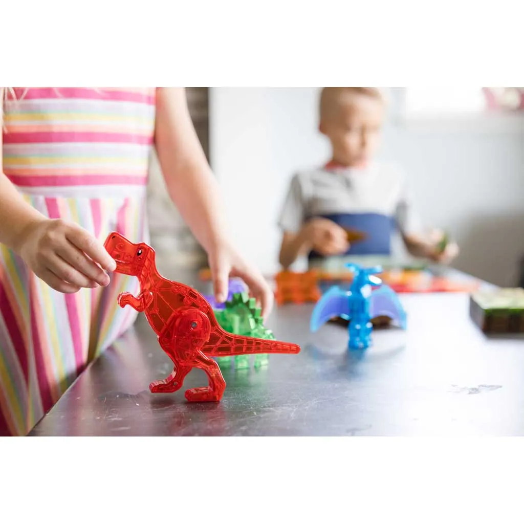 Magna Tiles Dino World 40 Piece Set - Magnetic Building Toys