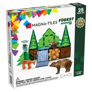 Magna Tiles Forest Animals 25 Piece Set - Magnetic Building Toys