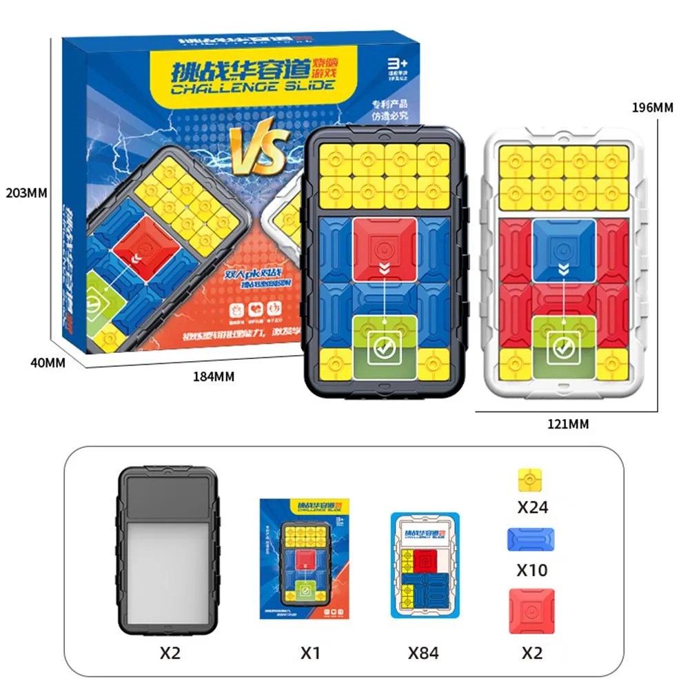 Magnetic Brain Teaser Slide Puzzle Game Double Player - 843