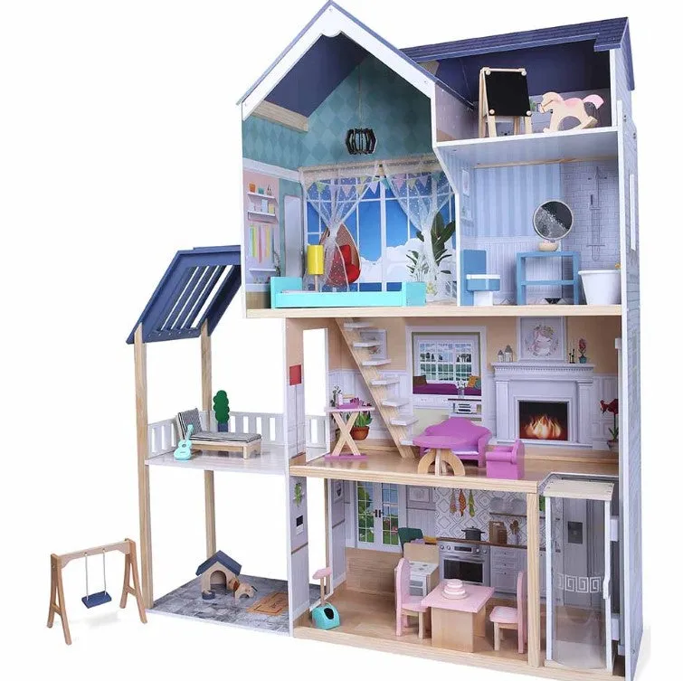 Mansion Doll House & Accessories 28pc