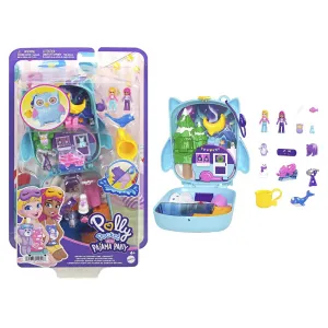 Polly Pocket Big Pocket World Snowy Sleepover Owl Compact