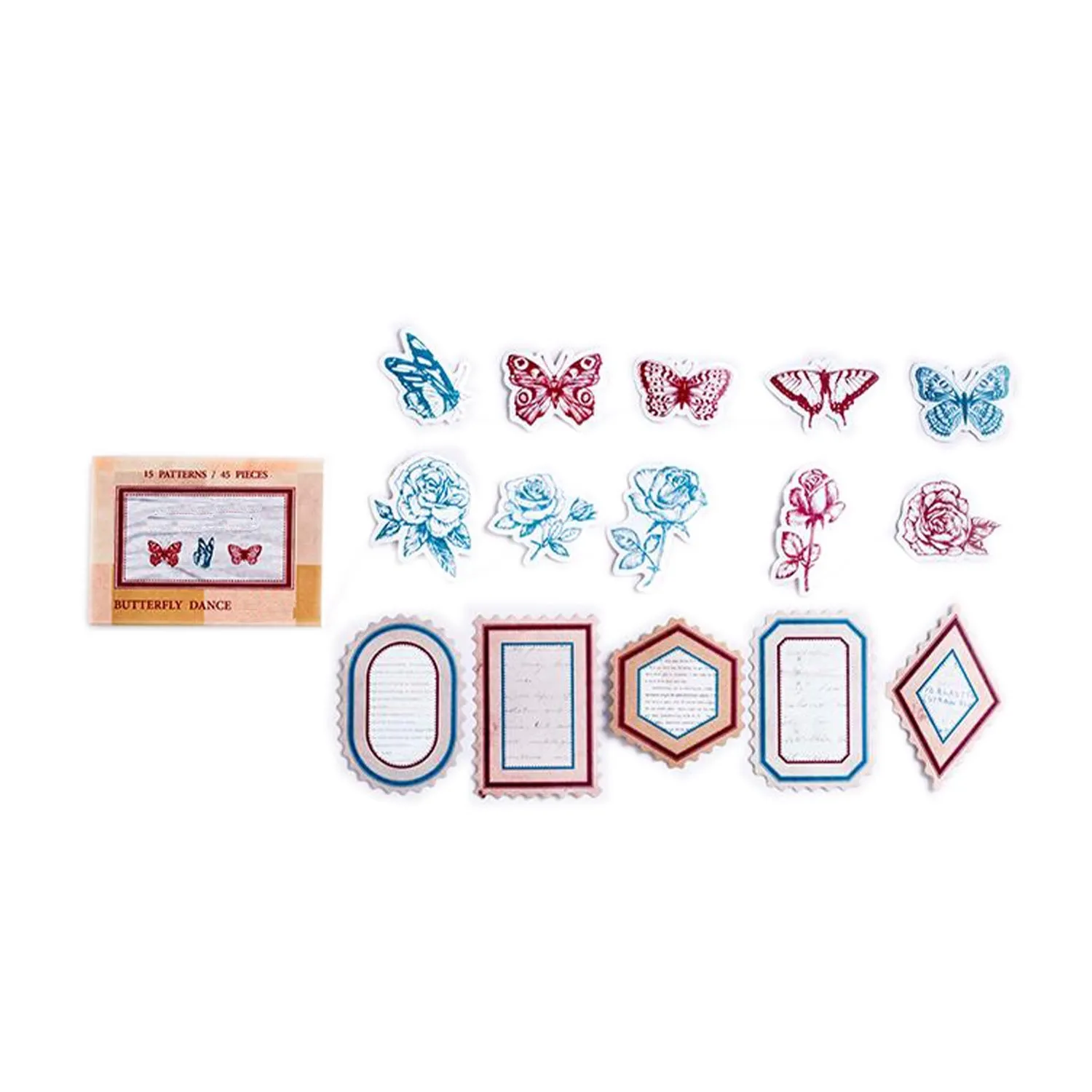 Poppy Crafts Butterfly Dance Collection Washi Stickers No.4*