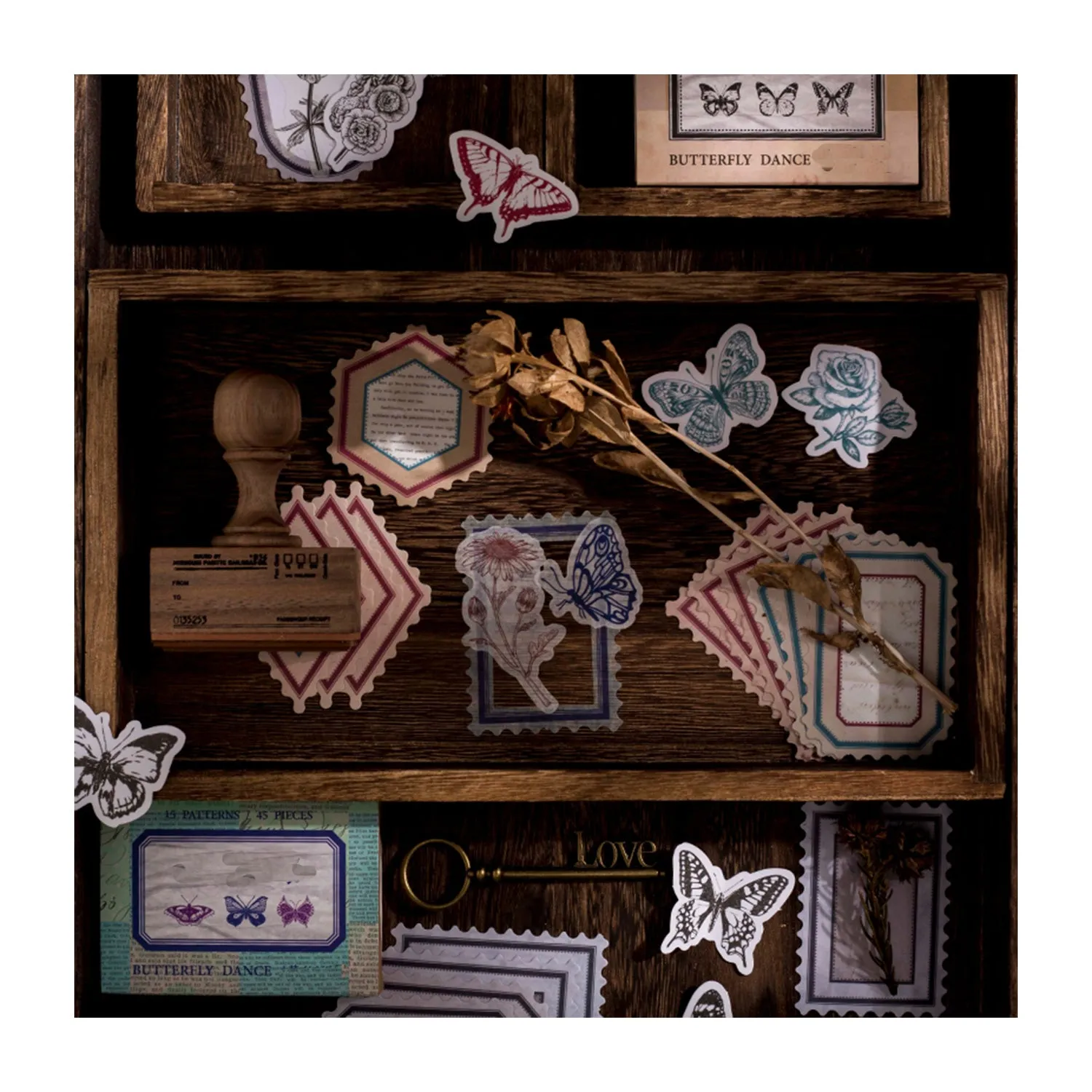 Poppy Crafts Butterfly Dance Collection Washi Stickers No.4*