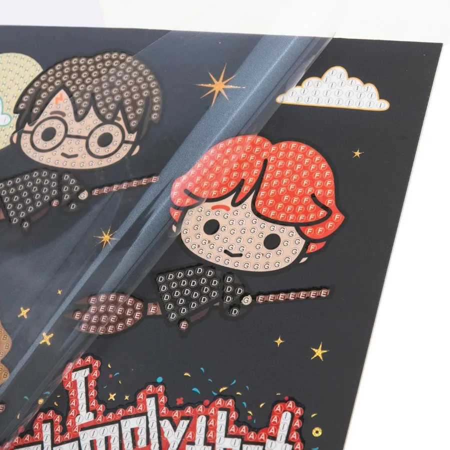 "Flying High" Harry Potter Crystal Art Card