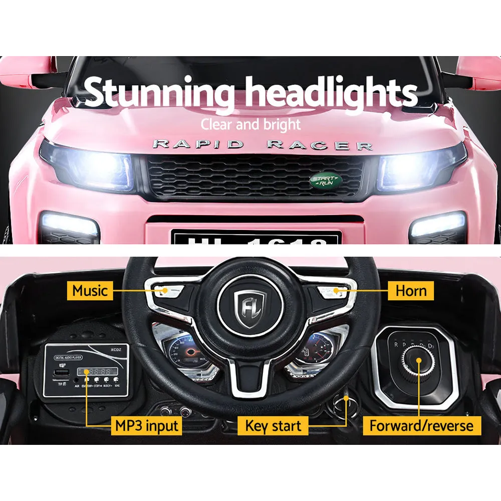 Rigo Kids Ride On Car Electric 12V Remote Toy Cars Battery SUV Toys Pink