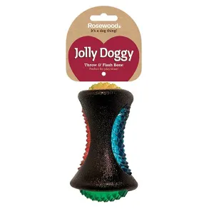 Rosewood Throw And Flash Dog Toy Bone
