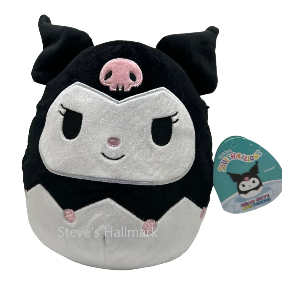 Sanrio Squishmallow Classic Kuromi 8" Stuffed Plush by Kelly Toy Jazwares