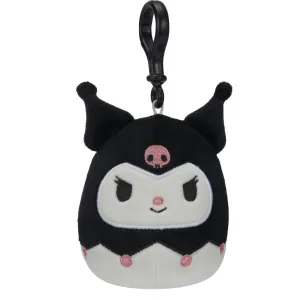 Sanrio Squishmallow Kuromi in Black and Pink 3.5" Clip Stuffed Plush by Kelly Toy Jazwares