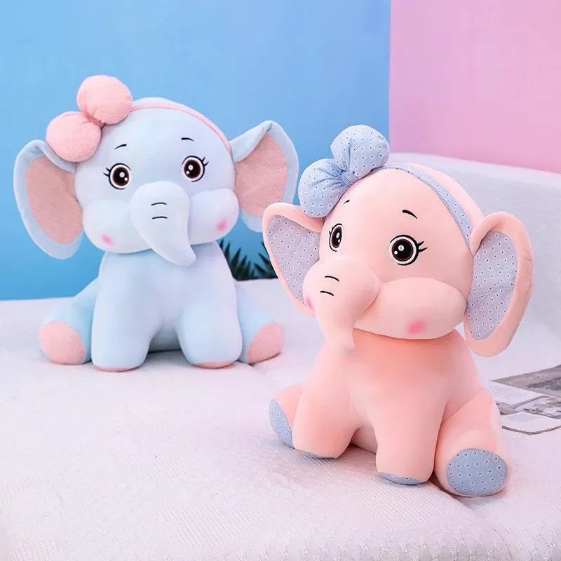 SCOOBA Soft Plush Elephant Toy, 30cm, Cute Stuffed Animal for Kids, Birthday, Baby Shower or Christmas Gift