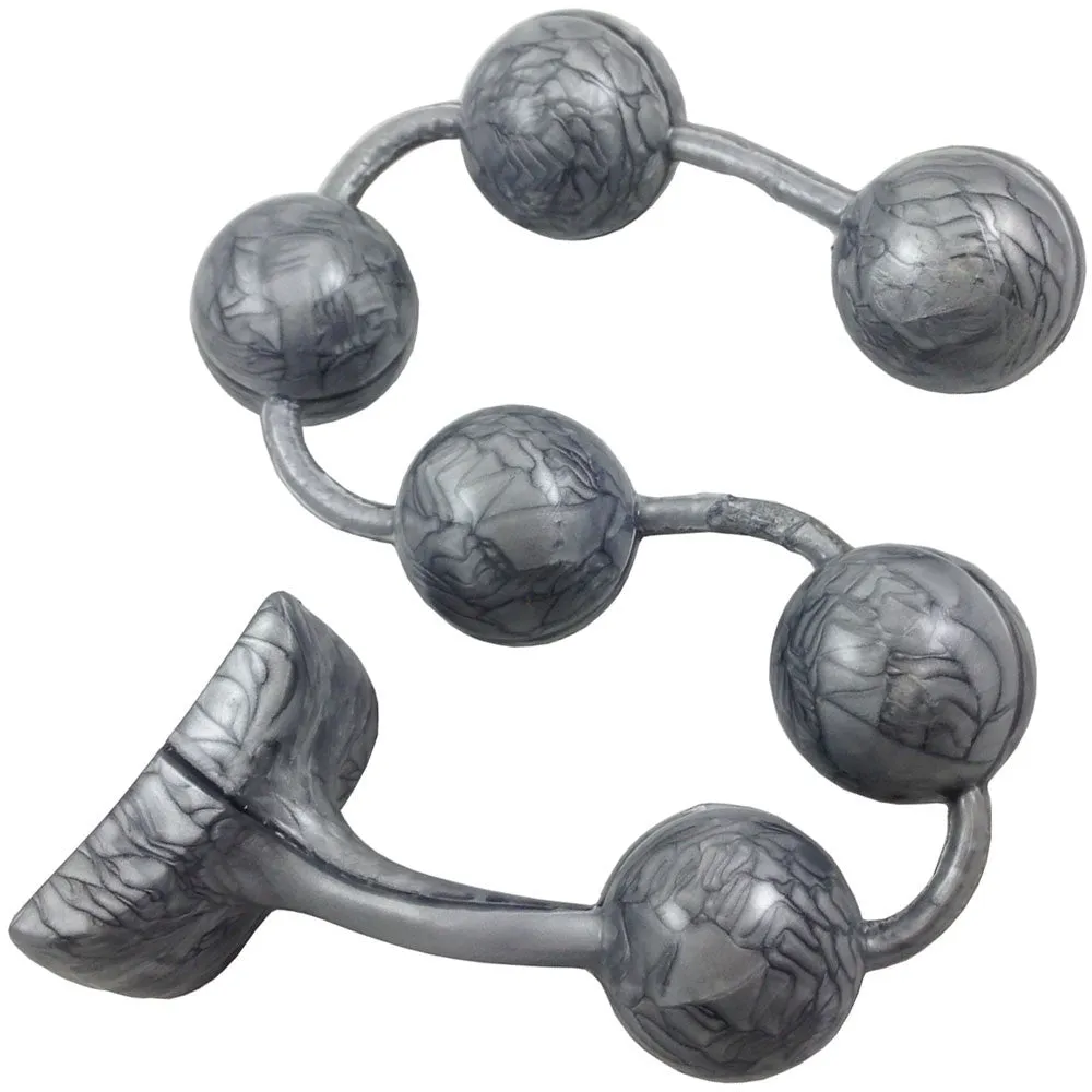 Silver Marble Gemstones, Extra Large Silicone Anal Beads By Vixen