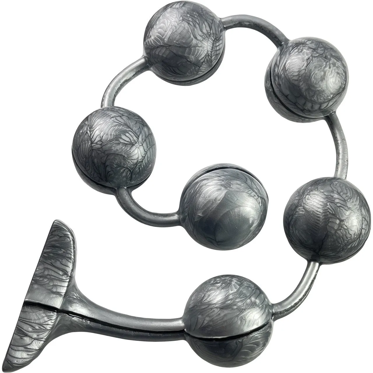 Silver Marble Gemstones, Extra Large Silicone Anal Beads By Vixen