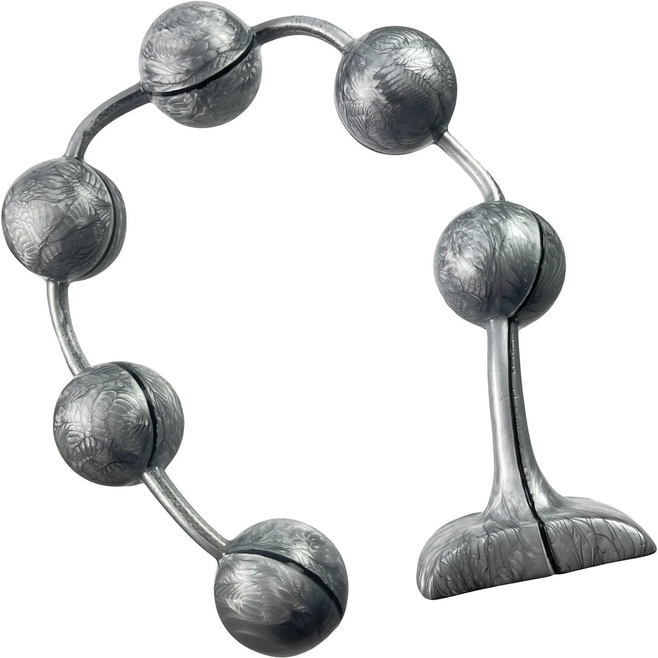 Silver Marble Gemstones, Extra Large Silicone Anal Beads By Vixen