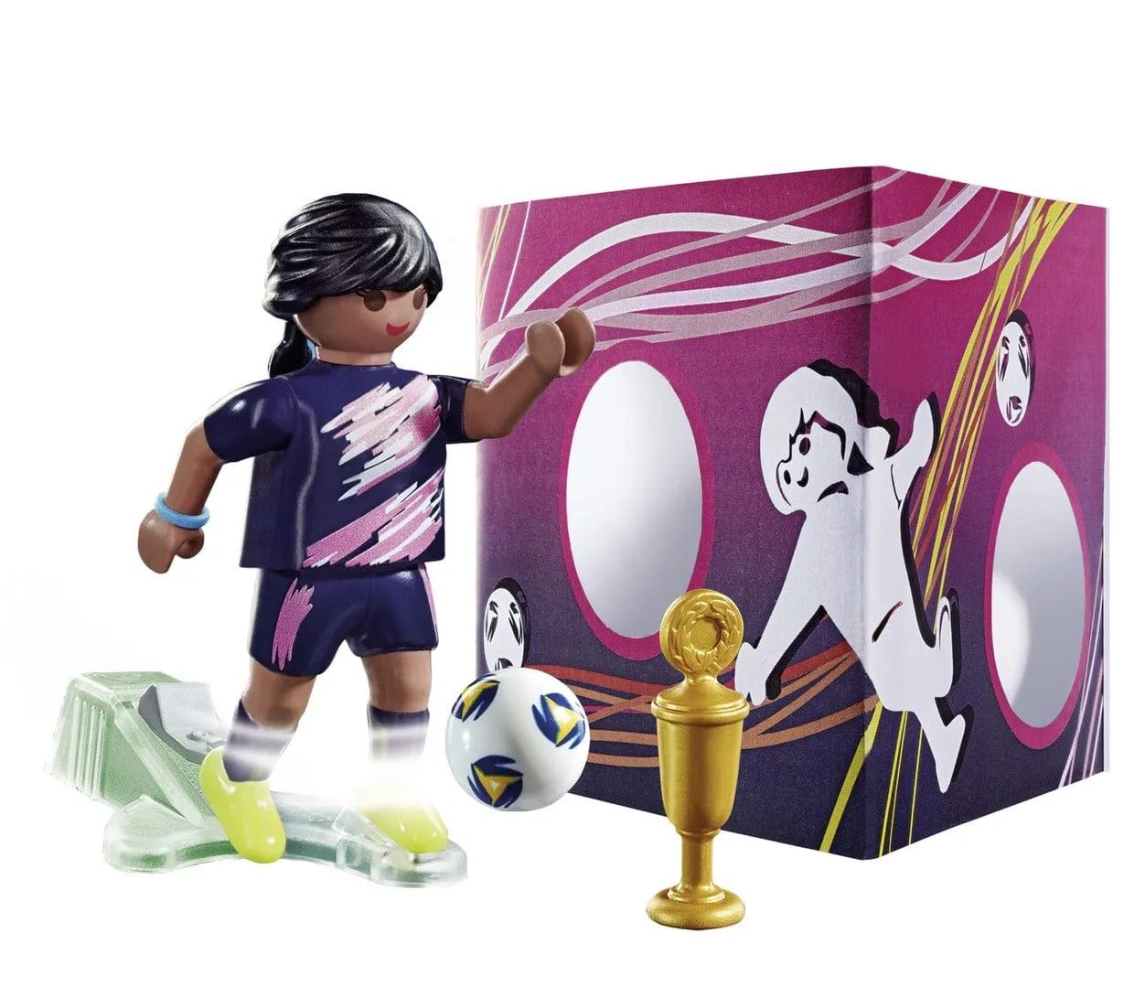 Soccer Player with Goal