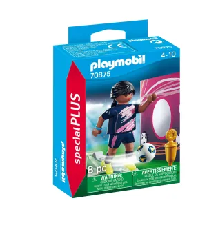 Soccer Player with Goal