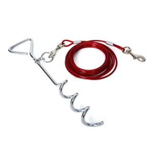 Spiral Stake   15' Tie Out
