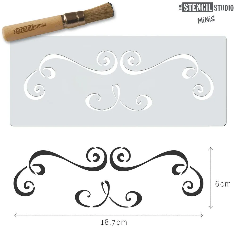 Stencil MiNiS Sets of 10 - SAVE £20! - Shabby Chic Patterns and Borders