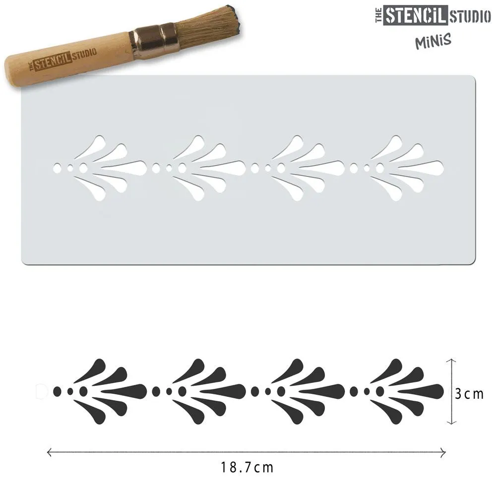 Stencil MiNiS Sets of 10 - SAVE £20! - Shabby Chic Patterns and Borders