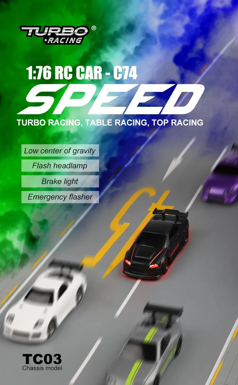 Turbo Racing 1:76 Drift RC Car Toy
